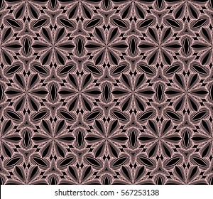 decorative floral ornament. modern pattern. seamless vector illustration. for interior design, textile, wallpaper, decor, fabric