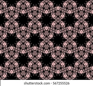 decorative floral ornament. modern pattern. seamless vector illustration. for interior design, textile, wallpaper, decor, fabric