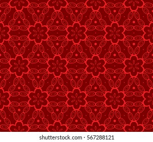 decorative floral ornament. modern pattern. seamless vector illustration. for interior design, textile, wallpaper, decor, fabric