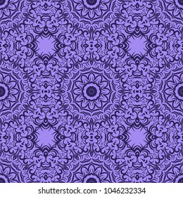 Decorative floral ornament. seamless pattern. vector illustration. Tribal Ethnic Arabic, Indian, motif. for interior design, wallpaper