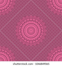 Decorative floral ornament. seamless pattern. vector illustration. Arabic, Indian, motif. for interior design, wallpaper, invitation