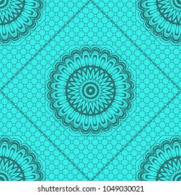 Decorative floral ornament. seamless pattern. vector illustration. Arabic, Indian, motif. for interior design, wallpaper, invitation