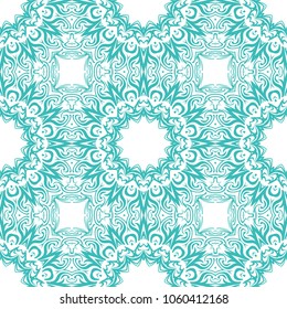 Decorative floral ornament. seamless pattern. vector illustration. Tribal Ethnic Arabic, Indian, motif. for interior design, wallpaper