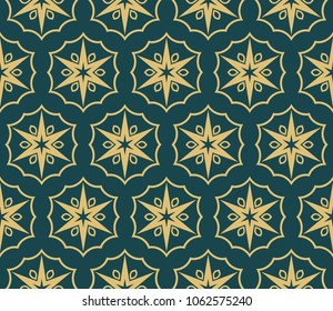 Decorative floral ornament. seamless pattern. vector illustration. Tribal Ethnic Arabic, Indian, motif. for interior design, wallpaper, decor ornament.
