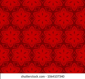 Decorative floral ornament. seamless pattern. vector illustration. Tribal Ethnic Arabic, Indian, motif. for interior design, wallpaper and flower symbol.