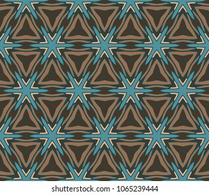Decorative floral ornament. seamless pattern. vector illustration. Tribal Ethnic Arabic, Indian, motif. for interior design, color wallpaper.