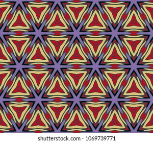 Decorative floral ornament. seamless pattern. vector illustration. Tribal Ethnic Arabic, Indian, motif. for interior design, color wallpaper.