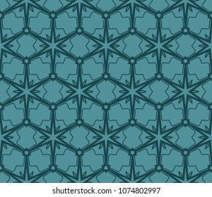 Decorative floral ornament. seamless pattern. vector illustration. Tribal Ethnic Arabic, Indian, motif. for interior design, wallpaper and flower symbol.