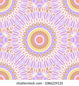 Decorative floral ornament. seamless pattern. vector illustration. Tribal Ethnic Arabic, Indian, motif. for interior design, wallpaper.