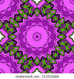 Decorative floral ornament. seamless pattern. vector illustration. Tribal Ethnic Arabic, Indian, motif. for interior design, wallpaper.
