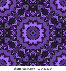 Decorative floral ornament. seamless pattern. vector illustration. Tribal Ethnic Arabic, Indian, motif. for interior design, wallpaper.