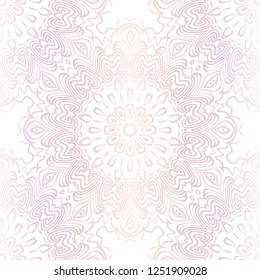 Decorative Floral Ornament. Seamless Pattern. Vector Illustration. Tribal Ethnic Arabic, Indian, Motif. For Interior Design, Wallpaper.