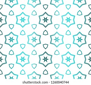 Decorative Floral Ornament. Seamless Pattern. Vector Illustration. Tribal Ethnic Arabic, Indian, Motif. For Interior Design, Wallpaper.