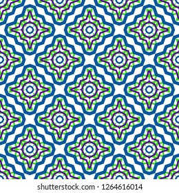 Decorative Floral Ornament. Seamless Pattern. Vector Illustration. Tribal Ethnic Arabic, Indian, Motif. For Interior Design, Wallpaper.