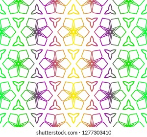 Decorative Floral Ornament. Seamless Pattern. Vector Illustration. Tribal Ethnic Arabic, Indian, Motif. For Interior Design, Wallpaper.