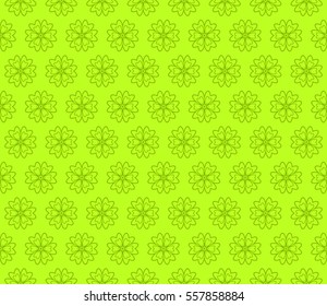 Decorative floral ornament. seamless pattern. green color. vector illustration. for interior design, wallpaper, invitation