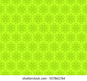 Decorative floral ornament. seamless pattern. green color. vector illustration. for interior design, wallpaper, invitation