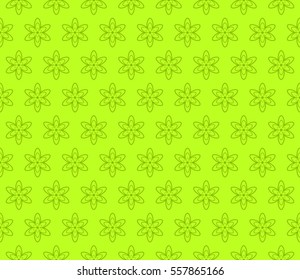 Decorative floral ornament. seamless pattern. green color. vector illustration. for interior design, wallpaper, invitation
