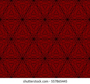 Decorative floral ornament. seamless pattern. red color. vector illustration. for interior design, wallpaper, invitation
