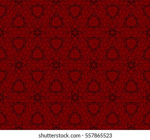 Decorative floral ornament. seamless pattern. red color. vector illustration. for interior design, wallpaper, invitation