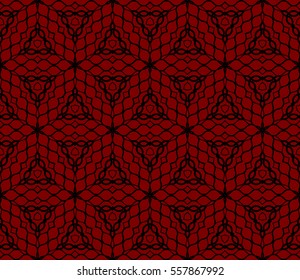 Decorative floral ornament. seamless pattern. red color. vector illustration. for interior design, wallpaper, invitation