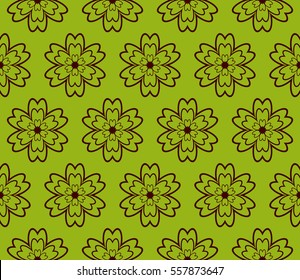 Decorative floral ornament. seamless pattern. vector illustration. for interior design, wallpaper, invitation