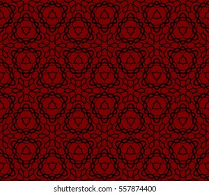 Decorative floral ornament. seamless pattern. red color. vector illustration. for interior design, wallpaper, invitation Decorative floral ornament. seamless pattern. red color. vector illustration. for interior design, wallpaper, invitation