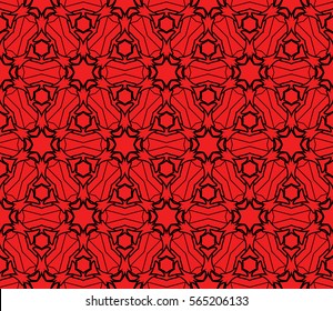 Decorative floral ornament. seamless pattern. vector illustration. for interior design, wallpaper, invitation