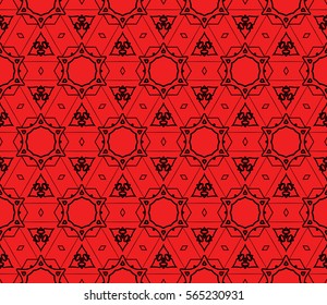 Decorative floral ornament. seamless pattern. vector illustration. for interior design, wallpaper, invitation