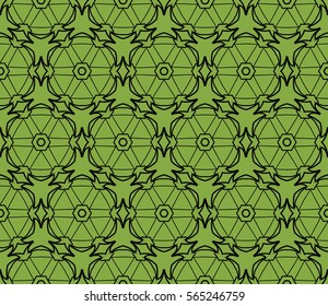 Decorative floral ornament. seamless pattern. vector illustration. for interior design, wallpaper, invitation