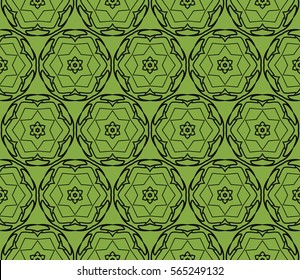 Decorative floral ornament. seamless pattern. vector illustration. for interior design, wallpaper, invitation