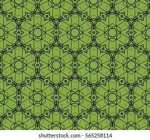 Decorative floral ornament. seamless pattern. vector illustration. for interior design, wallpaper, invitation