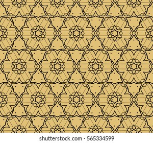 Decorative floral ornament. seamless pattern. vector illustration. for interior design, wallpaper, invitation