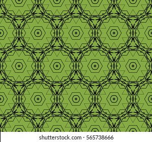 Decorative floral ornament. seamless pattern. vector illustration. for interior design, wallpaper, invitation