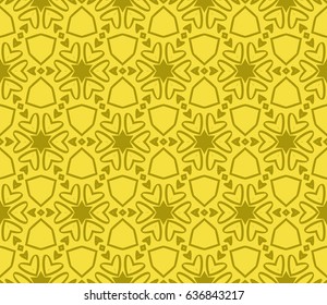 Decorative floral ornament. seamless pattern. vector illustration. for interior design, wallpaper, invitation