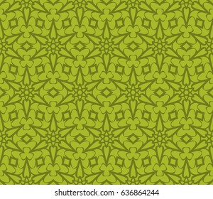 Decorative floral ornament. seamless pattern. vector illustration. for interior design, wallpaper, invitation