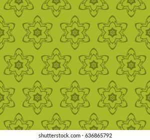 Decorative floral ornament. seamless pattern. vector illustration. for interior design, wallpaper, invitation
