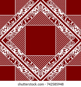 Decorative floral ornament. seamless pattern. vector illustration. for interior design, wallpaper, invitation