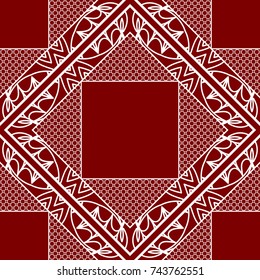 Decorative floral ornament. seamless pattern. vector illustration. for interior design, wallpaper, invitation
