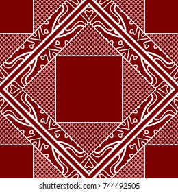 Decorative floral ornament. seamless pattern. vector illustration. for interior design, wallpaper, invitation