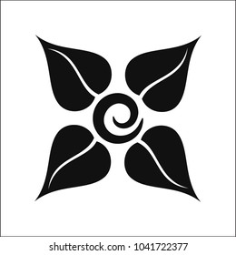 Decorative floral ornament. Vector illustration