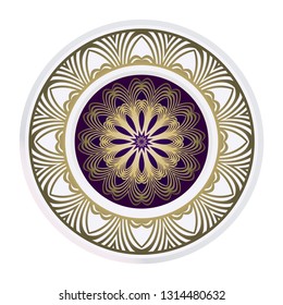 Decorative Floral Ornament. Vector Illustration. For Coloring Book, Greeting Card, Invitation, Tattoo. Anti-Stress Therapy Pattern.