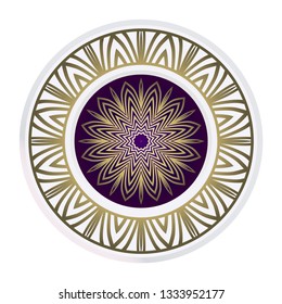 Decorative Floral Ornament. Vector Illustration. For Coloring Book, Greeting Card, Invitation, Tattoo. Anti-Stress Therapy Pattern.