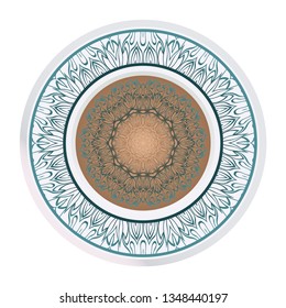 Decorative Floral Ornament. Vector Illustration. For Coloring Book, Greeting Card, Invitation, Tattoo. Anti-Stress Therapy Pattern