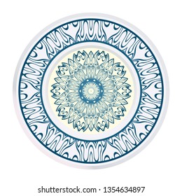 Decorative Floral Ornament. Vector Illustration. For Coloring Book, Greeting Card, Invitation, Tattoo. Anti-Stress Therapy Pattern