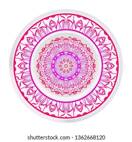 Decorative Floral Ornament. Vector Illustration. For Coloring Book, Greeting Card, Invitation, Tattoo. Anti-Stress Therapy Pattern