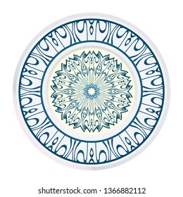 Decorative Floral Ornament. Vector Illustration. For Coloring Book, Greeting Card, Invitation, Tattoo. Anti-Stress Therapy Pattern