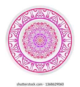 Decorative Floral Ornament. Vector Illustration. For Coloring Book, Greeting Card, Invitation, Tattoo. Anti-Stress Therapy Pattern