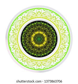 Decorative Floral Ornament. Vector Illustration. For Coloring Book, Greeting Card, Invitation, Tattoo. Anti-Stress Therapy Pattern