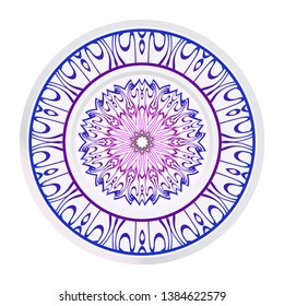 Decorative Floral Ornament. Vector Illustration. For Coloring Book, Greeting Card, Invitation, Tattoo. Anti-Stress Therapy Pattern